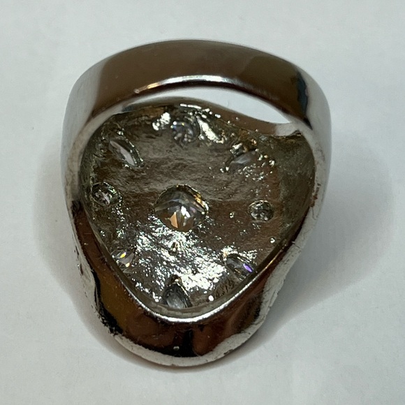 Vintage Guess Silver and CZ Ring - Picture 10 of 12